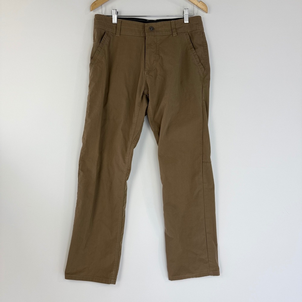 KUHL Slax Hiking Pants Mens 32x30 Brown Klassik Fit Enduro Technical Chino 5090
